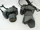 2-Minolta Maxxum 400si 35mm SLR Film CameraS + TAMARON LENS