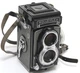 Rolleiflex T gray TLR 120 film camera w. Zeiss Tessar 3.5/75mm lens NOTTESTED