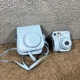 Fujifilm Instax Mini 7s Blue Instant Camera No Battery Cover + Case Untested