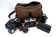 MINOLTA XG9 35mm Camera-2 Lenses, Teleconverter, Flash Leather Bag & Auto Winder