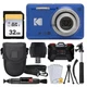 Kodak PIXPRO FZ55 Digital Camera (Blue) + 32GB Memory Card + Point and Shoot Cam