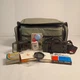 Canon EOS 10S 35mm SLR Film Camera Body w/ Flash, Filters, Strap, Bag & Manuals