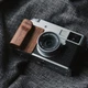 Wooden Grip Handle Camera Grip For Fujifilm XHalf Black Sandalwood Wood Walnut