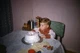 Kodak 35mm Slide 1950s Red Border Kodachrome Young Boy Blowing Out Cake Candles 