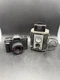 Lot of (2) Vintage Cameras Akira TC-002 & Brownie Reflex Untested Parts/Repair