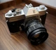 Yashica TL Electro X Vintage SLR Film Camera Black Silver with Yashica Auto Lens