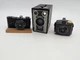 3 vintage Art Deco Cameras Falcon Miniature, Target Six-16 and Baby Brownie