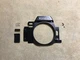 :-) KONICA FP-1 Program Front Cover Bezel w Screws Vintage SLR Film Camera Parts