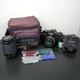 Minolta X-7A 35mm Film Camera w/ Bag, Flash, Lens, Film [Untested]