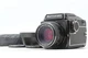 [N MINT w/ Strap Hood ] Mamiya M645 Waist Level Finder + C 80mm F2.8 From JAPAN