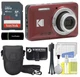 Kodak PIXPRO FZ55 Red 16MP Digital Camera 5X Optical Zoom 28mm Wide Angle...