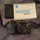 Minolta Maxxum 7000i Black 35mm Film Camera with Strap & Instruction Manual
