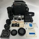Minolta SRT-102 35mm SLR Film Camera Body, W/ Multiple Lenses, Accessories, Case
