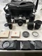 Minolta XG9 SLR Camera with Minolta with 4 lenses, filters, and Close Up Lenses