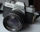 Yashica FX-2 Silver 35mm SLR Film Camera w/ YUS Automatic 135mm f/2.8 Lens