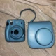 FUJIFILM Instax Mini 9 Ice Blue Instant Film Camera With Carrying Case See Notes