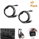 2x USB 2.0 Data Cable Cord Mini 8 Pin USB Cable for Nikon DSLR D3200 D5200 D3300