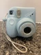 Fujifilm Instax Mini 7+ Plus Instant Camera Light Blue Tested Working