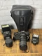 Ricoh KR-5 Super II 35mm Camera 35-105mm Zoom Lens w/Case & Accessories VTG