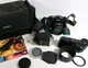 Minolta MAXXUM 9000 35mm Camera - Lens - Flash -Motor Drive -Cokin Filters - Bag