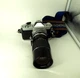 Nikon Nikkormat FT2 Camera & AUTO TAMRON f=200mm Lens 1;3.5, flash SUNPAK 321