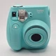 Fujifilm Instax Mini 7S Instant Film Camera Teal Blue 60mm Lens Retro Analog