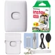 FUJIFILM INSTAX MINI LINK 2 Smartphone Printer Clay White+ 20 Film Essent Bundle