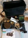 Canon Q8200A 35mm Camera With Flash And Case.