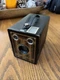 Vintage Eastman Kodak Camera SIX-20 Brownie Junior Black, Art Deco.