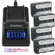 Kastar Battery LCD Quick Charger for Sony NP-FM50 FM55H Sony Cyber-shot DSC-F707