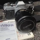 Canon AE-1 35mm Film Camera Kit FD 135mm f3.5 Lens Speedlite 277T Flash Working