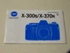 MINOLTA  X-370N and  X-300S  35mm film SLR  camera paper Instruction manual