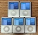 (Lot of 5) Apple iPods Nano 3rd Gen - 4GB - Silver - 2" Screen - A1236