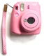 EXCELLENT FUJIFILM INSTAX MINI 9 HOT PINK INSTANT PHOTO FILM CAMERA & STRAP