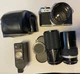 Asahi Pentax K1000 35mm Film Camera w/ Multiple(3) Lens Lenses Sears More K 1000