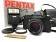 Pentax MV1 SLR 35mm Film Camera + SMC Pentax-M 50mm f/2 Lens + Flash Tested