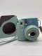 Fujifilm Instamax Mini 9 Instant Film Camera - Ice Blue Tested Working