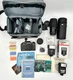 BUNDLE Contax 137 MD Quartz 35mm Tested Camera Vivitar 70-210mm Lens Flash Bag