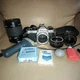 Nikon FM2n Titanium 35mm Film Camera Body Tested Working Japan + 2 Lens Kit NICE