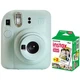 FUJIFILM INSTAX MINI 12 Instant Film Camera (Mint Green) + 2x10 Mini Instax Film