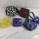 Fujifilm Instax Mini 8 Instant Film Camera Grape & 4 Cases Missing Battery Cover