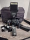 Nikon N80 35mm SLR film camera with a Vivitar 283 Auto Thyristor flash unit ....