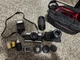 Minolta XG-1 35mm SLR Film Camera with 2 Lens & 2 Flashes Bundle UNTESTED