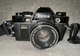 Konica FP-1 Program 35mm SLR Camera Hexanon 50mm Lens Vivitar Lens Untested