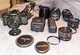 Minolta X-700 35mm SLR Film Camera Lot Motor Drive 1 Vivitar Lenses Flash Tripod