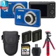 Kodak PIXPRO FZ55 Digital Camera (Blue) + 1 Yr Warranty +Tripod + Case -32GB