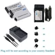EN-EL12 Battery / Charger for NIKON Coolpix S710 S630 S620 P310 S6300 S9300