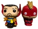 Funko Pocket Pop Mini Dr. Strange & Captain Marvel 1.5" Vinyl Action Figure Lot