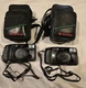 Lot of 2 Fuji Discovery 1000 Zoom 35mm Film Cameras w/ Cases &ndash; Clean Nice
