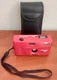 Vivitar PS55s 35mm Point & Shoot Film Camera RED VERSION parts or repair w/ case